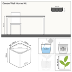   () Lechuza () Green Wall Home Kit Color  ()