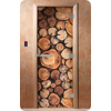 Дверь для сауны DoorWood (Дорвуд) 70x190 Эталон Фотопечать A044 левая