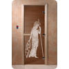 Дверь для сауны DoorWood (Дорвуд) 70x210 Основная серия Рим (бронза), правая