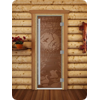 Дверь для сауны DoorWood (Дорвуд) 70x180 Престиж (с рисунком) Лебединое озеро правая (прозрачная)