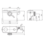    ()   Unipump Sanivort 605 