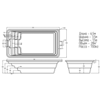    Ocean premium  6535 6,5x3.5x1.5  : 