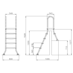      Mayer Schwimmbad 4+1 . AISI-304 05524