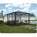   Palram Gazebo Lebro 3000 Closed, Grey