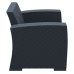  Стул (кресло) Siesta Rattan Monaco Lounge, с подушками, цвет антрацит