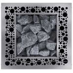  Печь электрическая EOS Cubo 2 plus 12 кВт антрацит (решетка Round holes нерж.сталь)