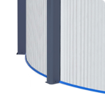  Морозоустойчивый бассейн PoolMagic Sky овальный 7.3x3.6x1.3 м с лестницей